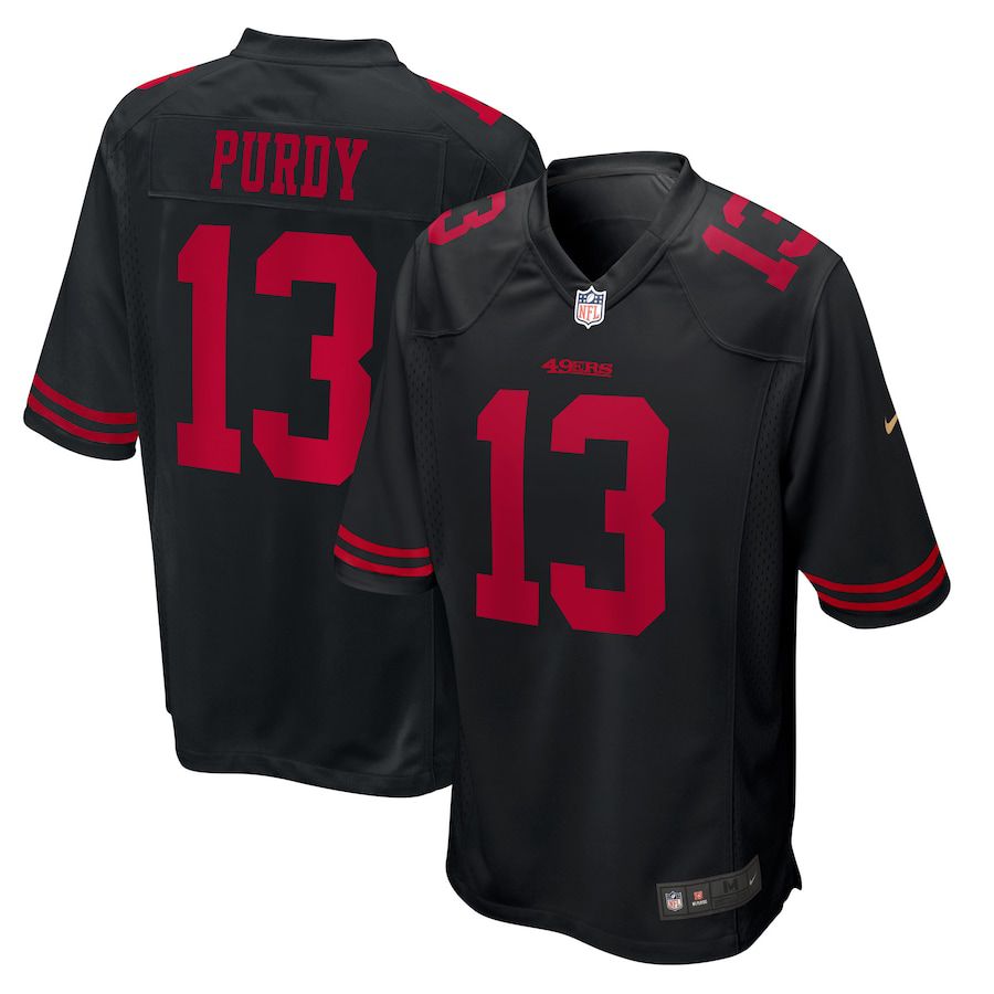 Men San Francisco 49ers #13 Brock Purdy Nike Black Fashion Game NFL Jersey